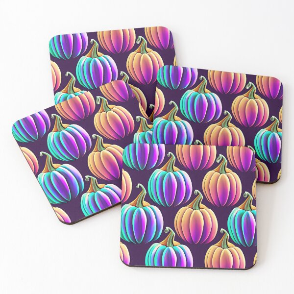 Item preview, Neon Tiled Pumpkins designed and sold by zexos.
