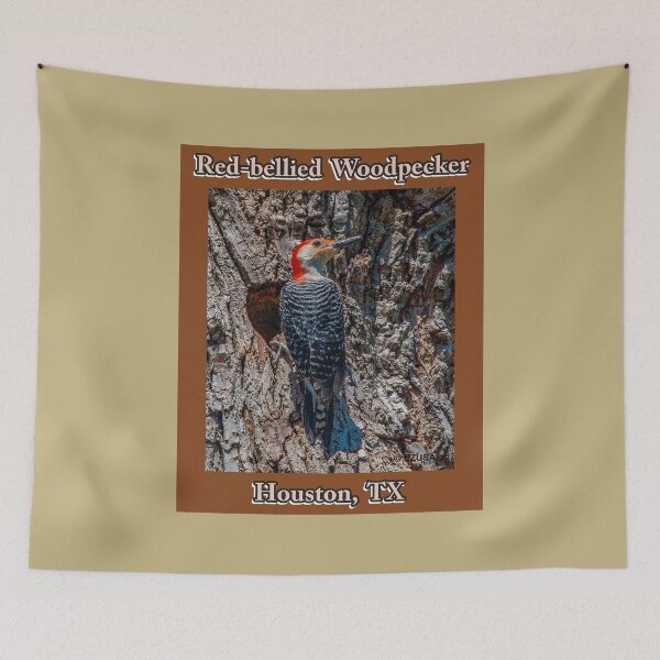 Item preview, Give The Bird To Your Lover. Red-bellied Woodpecker, Houston, Texas designed and sold by MoreEZUSA-Here.