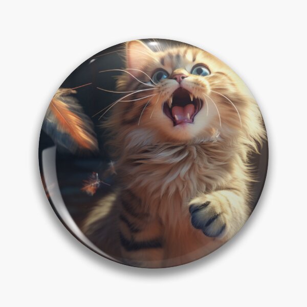 Item preview, "Feathery Feline Delight" designed and sold by ChamounVisual.