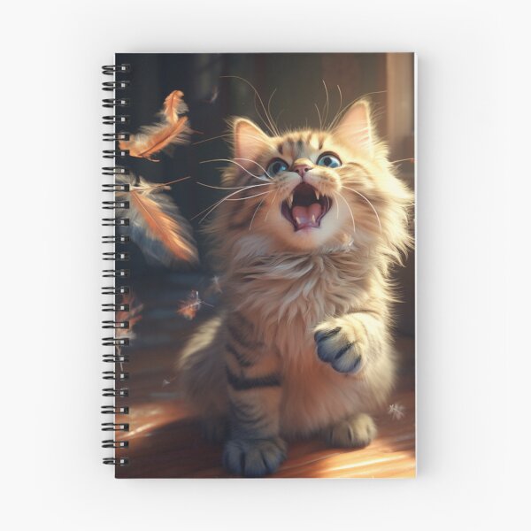 Item preview, "Feathery Feline Delight" designed and sold by ChamounVisual.