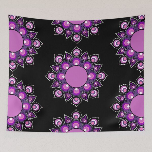 Item preview, Pearls in Purple Flames Dot Mandala designed and sold by Triplicate Limited.
