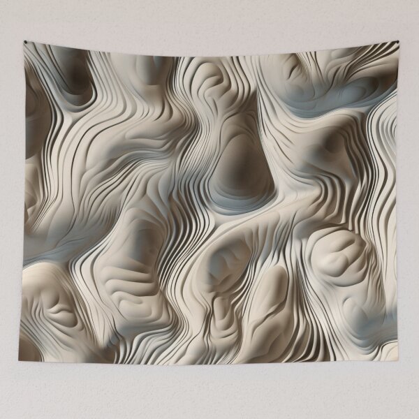 Item preview, 3D abstract mountain texture designed and sold by LazyLifestyle.