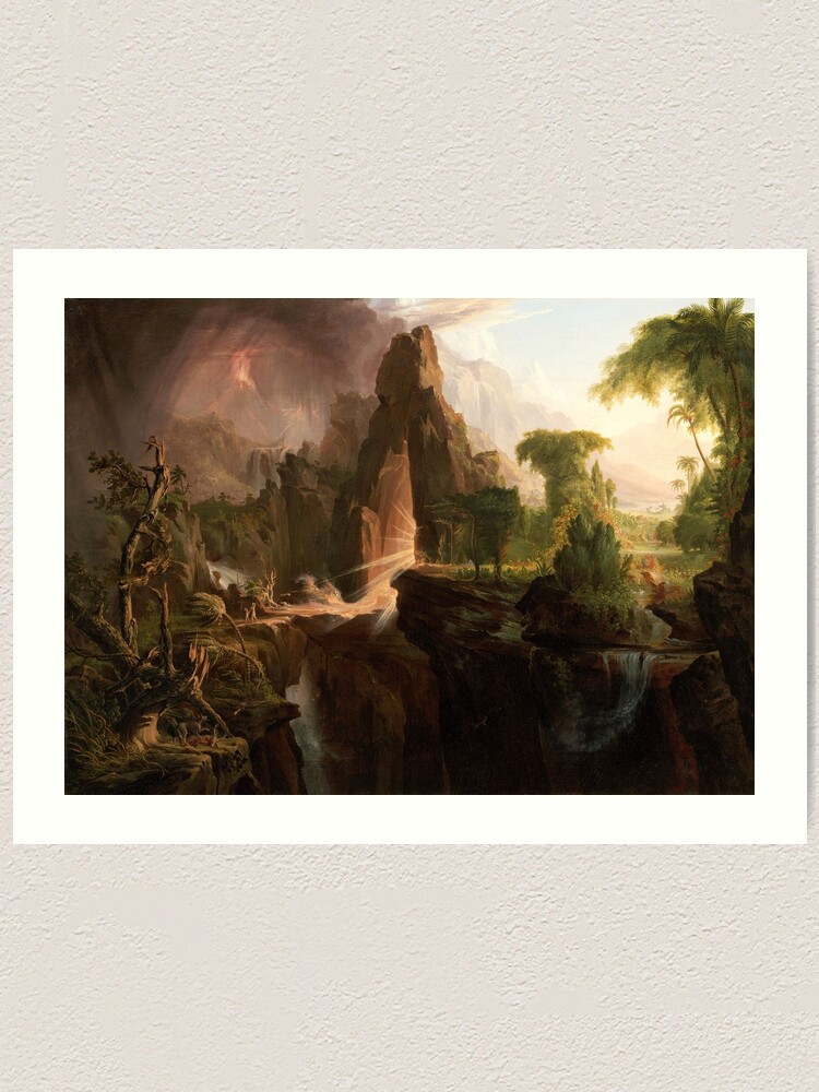Fine Art Print//Poster Expulsion from the Garden of Eden Thomas Cole