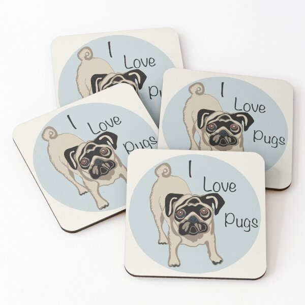 Item preview, I Love Pugs designed and sold by Janpaints22.