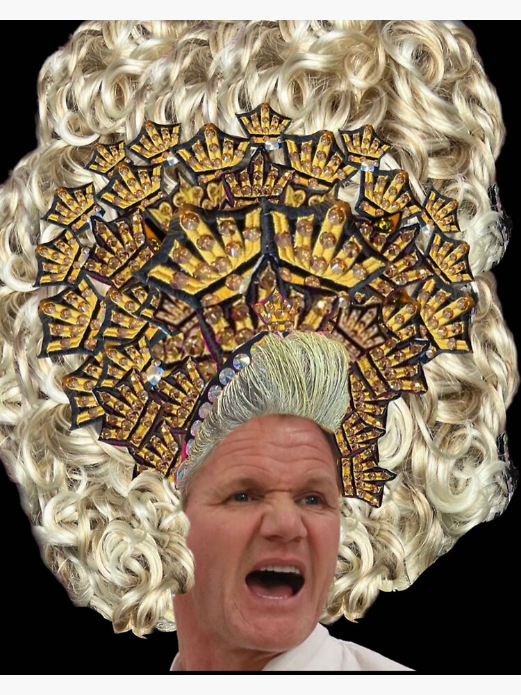 Angry Gordon giant wig Sticker