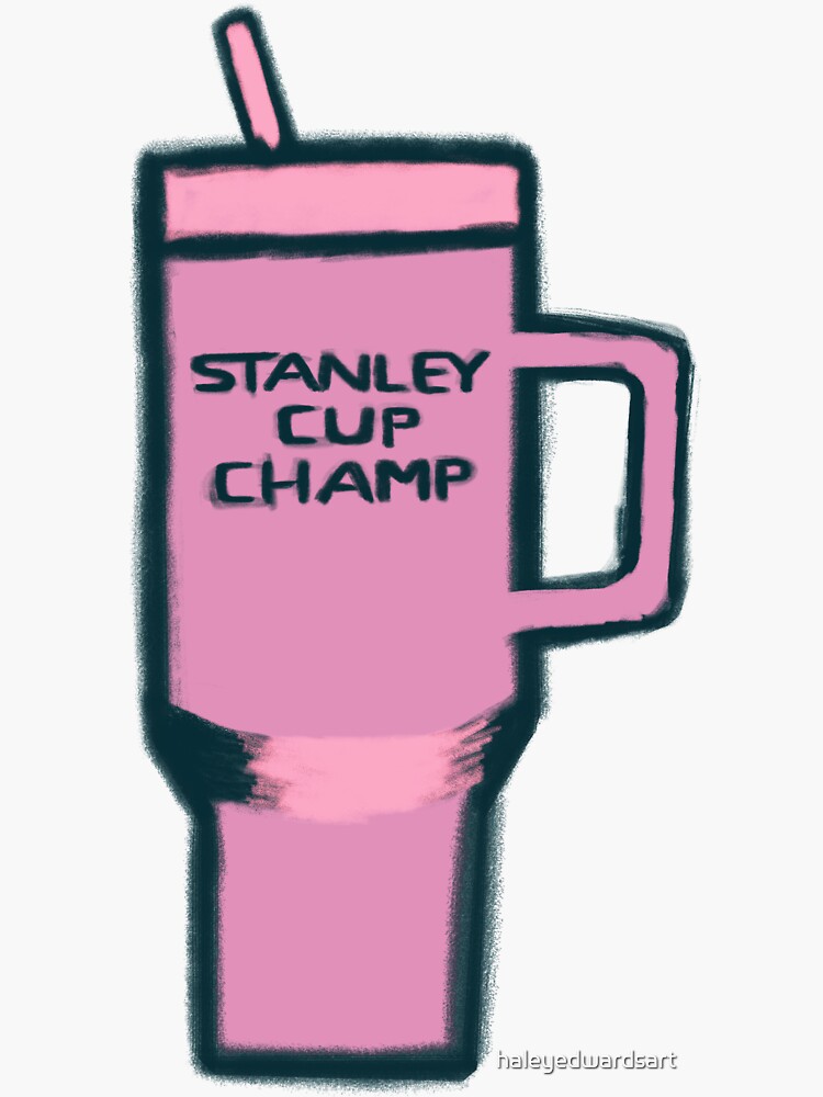 Stanley Cup Teal Sticker for Sale by SuccStickers
