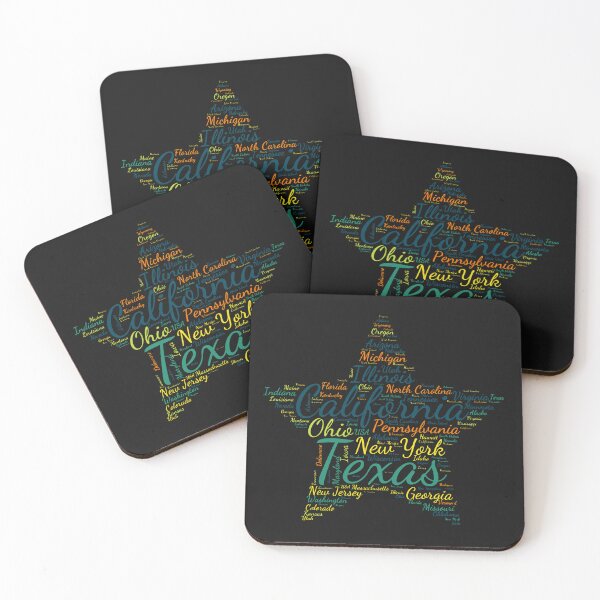 Item preview, United States Typography USA States designed and sold by MyDearWorld.