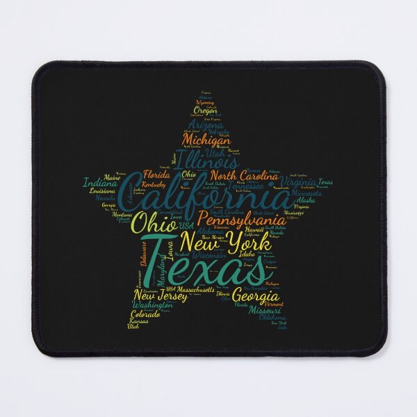 Item preview, United States Typography USA States designed and sold by MyDearWorld.