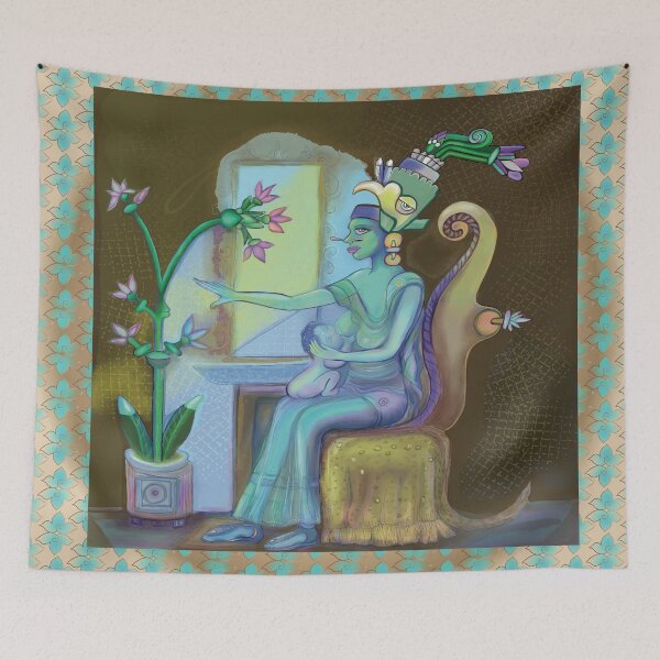 Item preview, Xochitl the flower goddess designed and sold by shimaart.