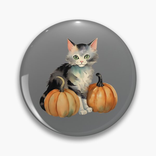 Item preview, Seductive Halloween Cat And Pumpkins designed and sold by BloomCatB.