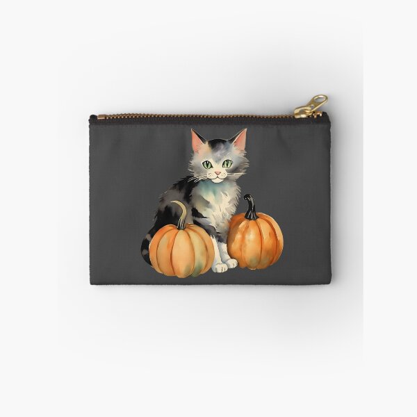 Item preview, Seductive Halloween Cat And Pumpkins designed and sold by BloomCatB.