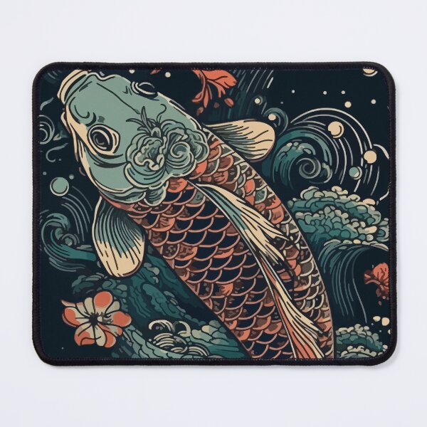 Item preview, Koi Fish Tattoo Print designed and sold by Deepestblue.