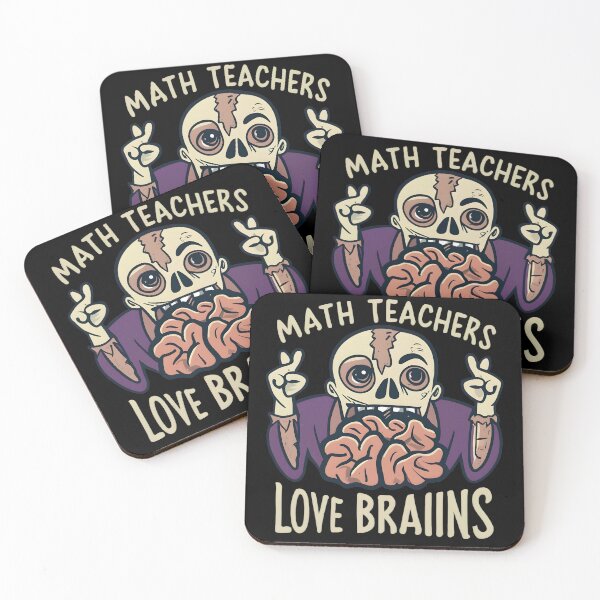 Item preview, Math Teachers Love Brains Tshirt Gift Funny Teacher Halloween designed and sold by GalaxyGraffiti.