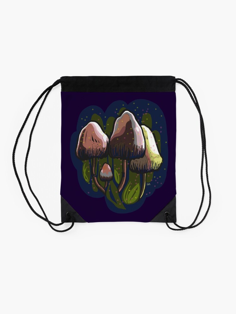  Psilosybe Drawstring Bag by Okir  Redbubble