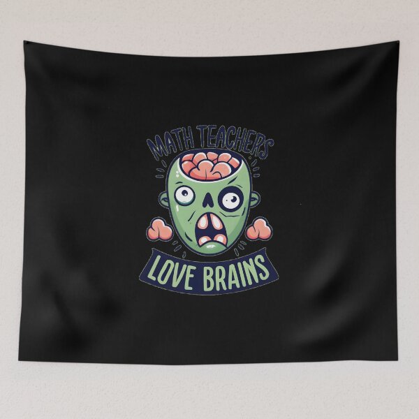 Item preview, Math Teachers Love Brains Tshirt Gift Funny Teacher Halloween designed and sold by GalaxyGraffiti.