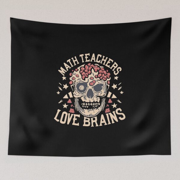 Item preview, Math Teachers Love Brains Tshirt Gift Funny Teacher Halloween designed and sold by GalaxyGraffiti.