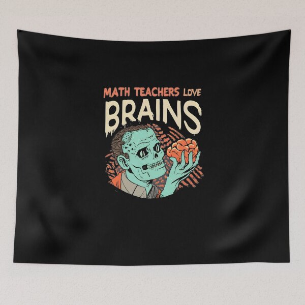 Item preview, Math Teachers Love Brains Tshirt Gift Funny Teacher Halloween designed and sold by GalaxyGraffiti.