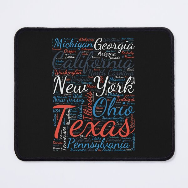 Item preview, United States Typography USA States designed and sold by MyDearWorld.