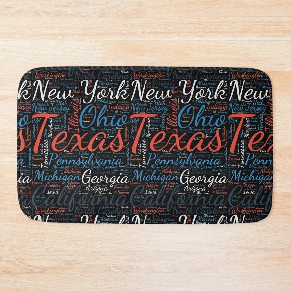 Item preview, United States Typography USA States designed and sold by MyDearWorld.