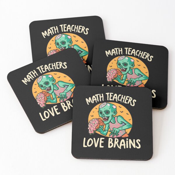 Item preview, Math Teachers Love Brains Tshirt Gift Funny Teacher Halloween designed and sold by GalaxyGraffiti.