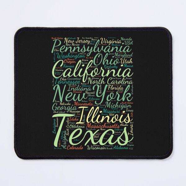 Item preview, United States Typography USA States designed and sold by MyDearWorld.