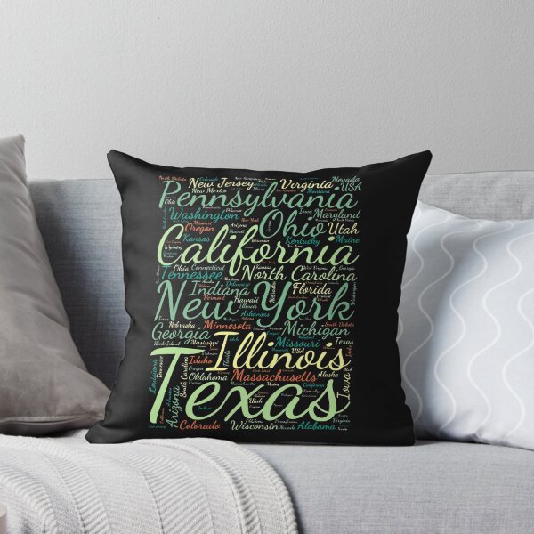 Item preview, United States Typography USA States designed and sold by MyDearWorld.
