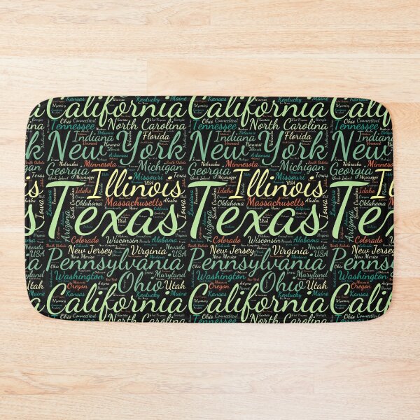 Item preview, United States Typography USA States designed and sold by MyDearWorld.