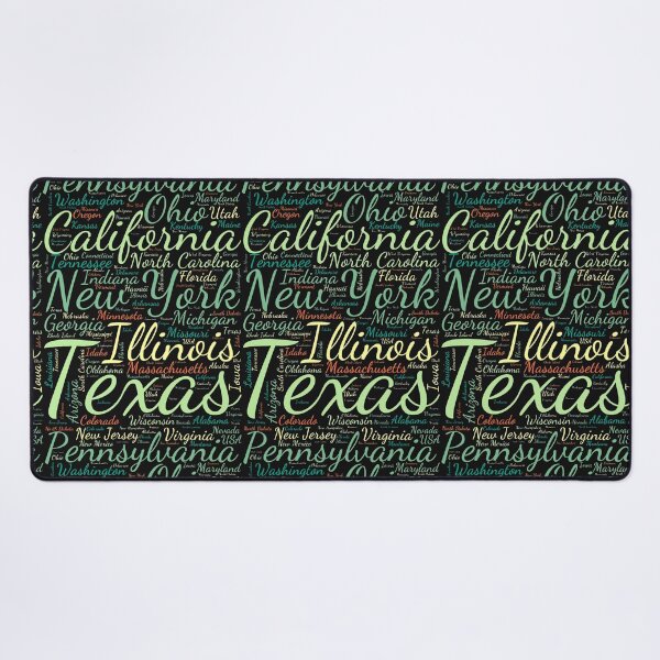 Item preview, United States Typography USA States designed and sold by MyDearWorld.
