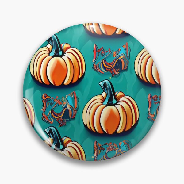 Item preview, Tiled Pumpkins on Teal background designed and sold by zexos.