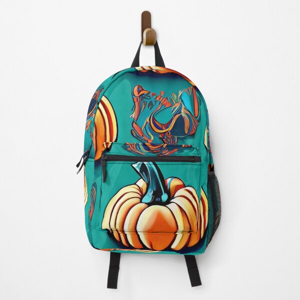 Item preview, Tiled Pumpkins on Teal background designed and sold by zexos.