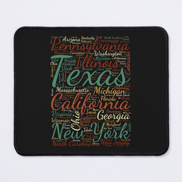 Item preview, United States Typography USA States designed and sold by MyDearWorld.