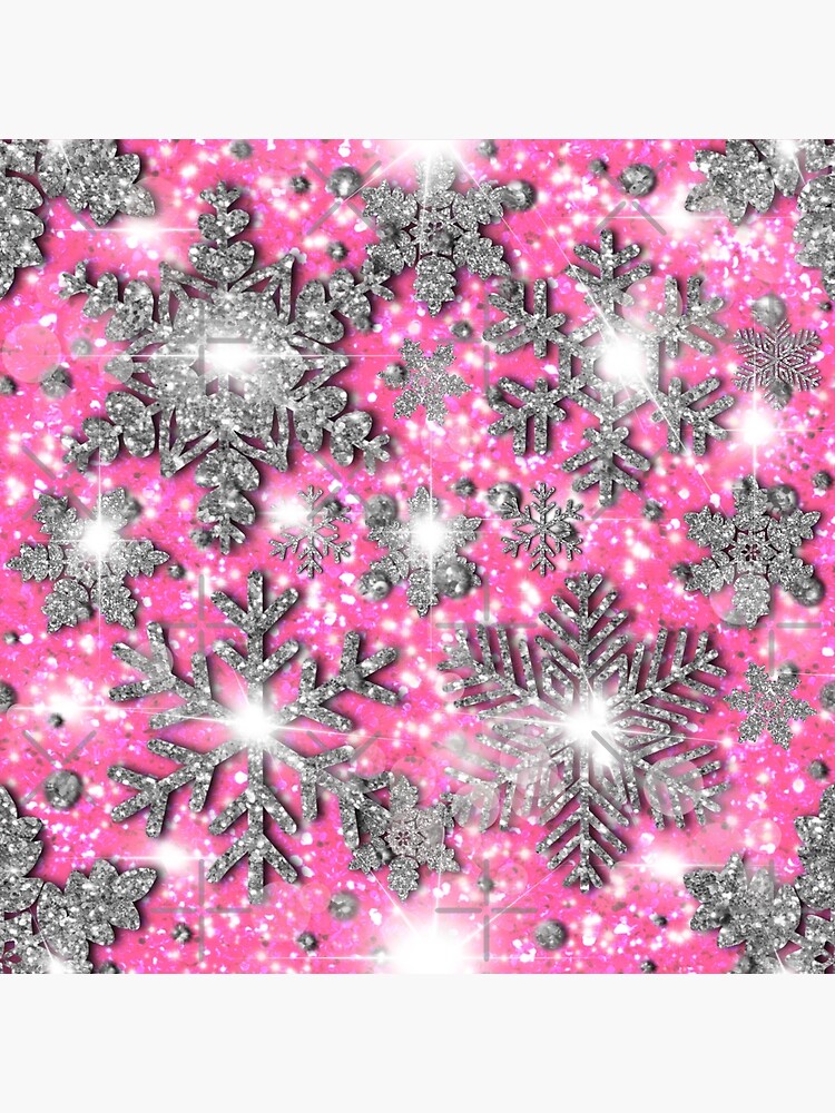 Snowflake Nipple Pasties - Glittery Silver