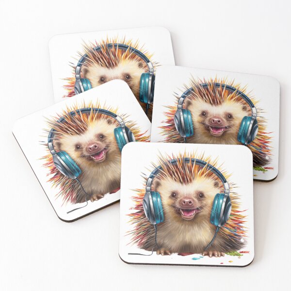 Item preview, Funny Porcupine listening to music designed and sold by PrzemekJAS.