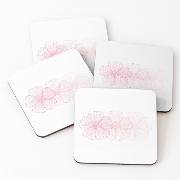 Item preview, Three delicate pink flower designed and sold by Tasha-design.