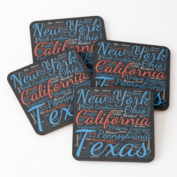 Item preview, United States Typography USA States designed and sold by MyDearWorld.
