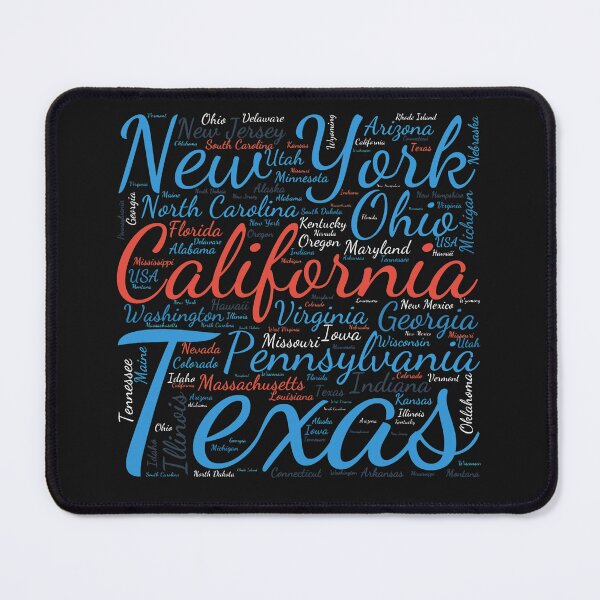 Item preview, United States Typography USA States designed and sold by MyDearWorld.