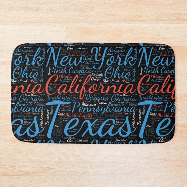Item preview, United States Typography USA States designed and sold by MyDearWorld.