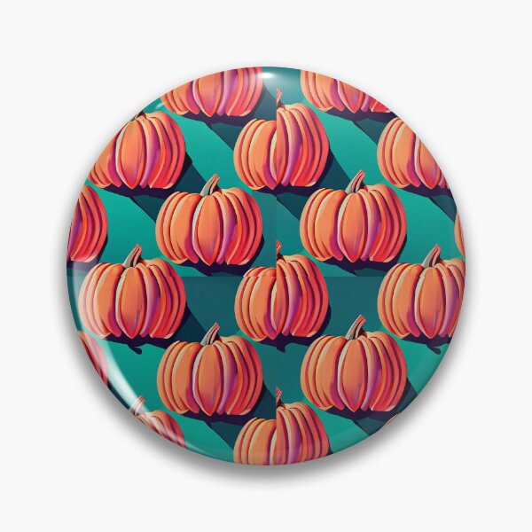 Item preview, Teal Background with Large Orange Pumpkins designed and sold by zexos.