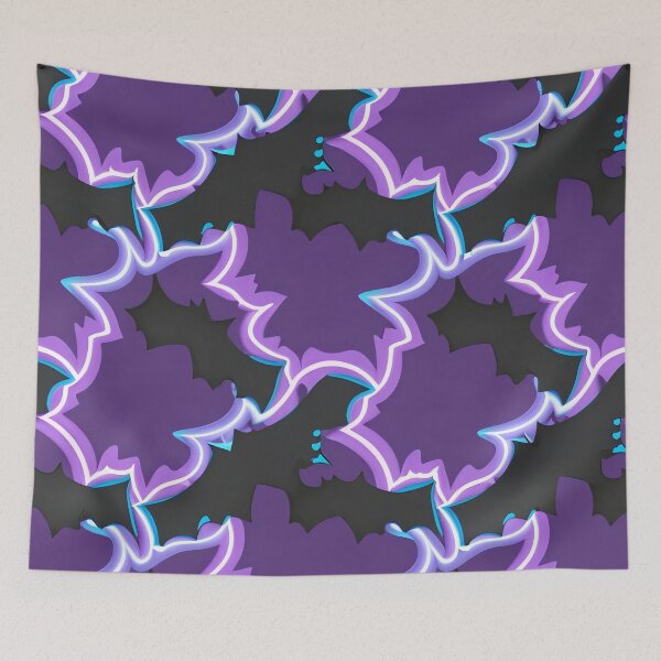 Item preview, Purple Trippy Bats designed and sold by zexos.