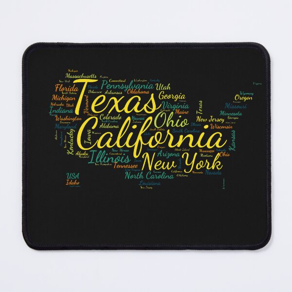 Item preview, United States Typography USA States designed and sold by MyDearWorld.