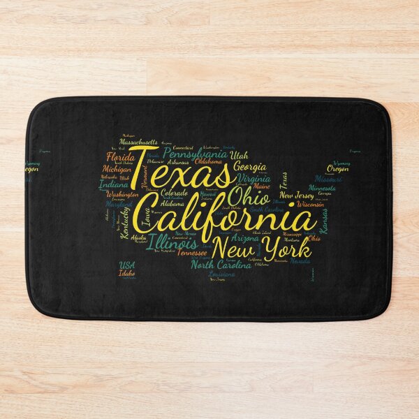 Item preview, United States Typography USA States designed and sold by MyDearWorld.