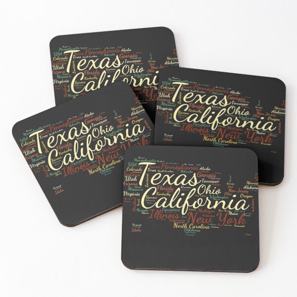 Item preview, United States Typography USA States designed and sold by MyDearWorld.
