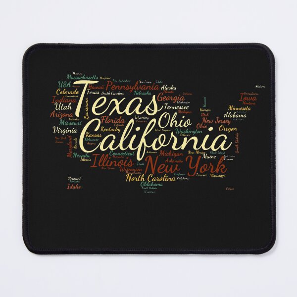 Item preview, United States Typography USA States designed and sold by MyDearWorld.