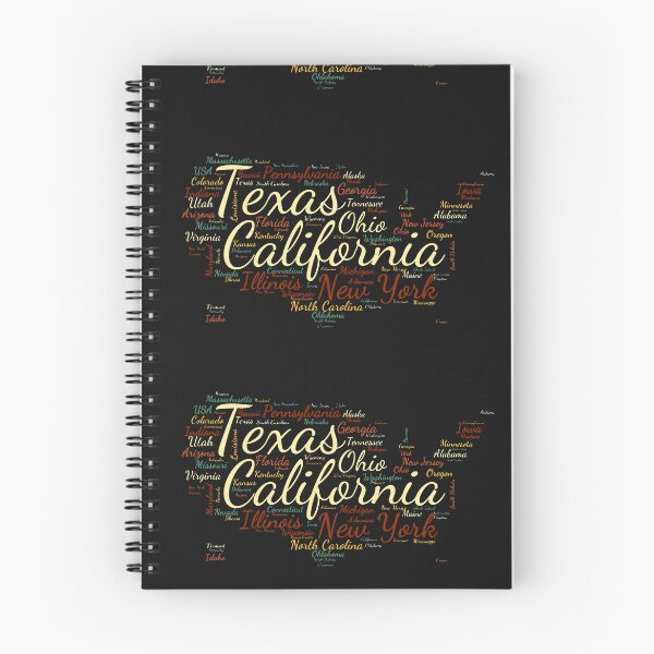 Item preview, United States Typography USA States designed and sold by MyDearWorld.