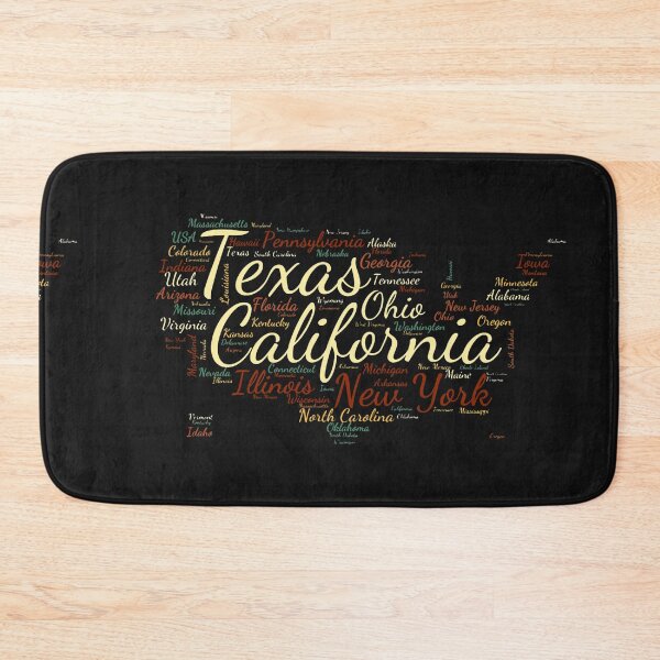 Item preview, United States Typography USA States designed and sold by MyDearWorld.
