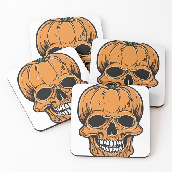 Item preview, Skull Halloween Pumpkin Face  designed and sold by Mr-Peace-Shop.