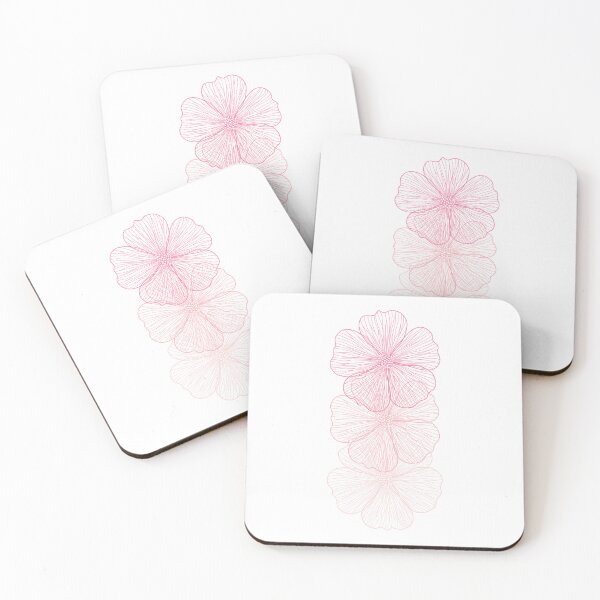 Item preview, Three delicate pink flower designed and sold by Tasha-design.
