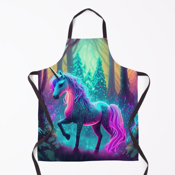 Item preview, Magical Neon Unicorn In a Forest designed and sold by LADAWN JONES.