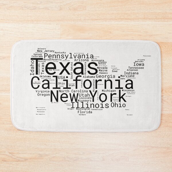 Item preview, United States Typography USA States designed and sold by MyDearWorld.
