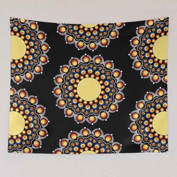 Item preview, Fire in the Sky Dot Mandala designed and sold by Triplicate Limited.